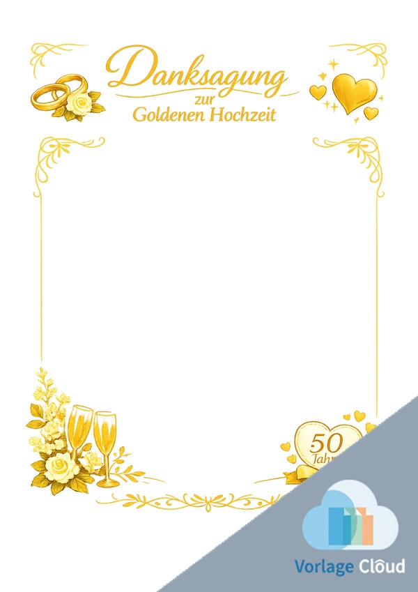 danksagungen goldene hochzeit gratis