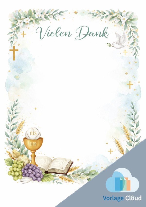 danksagungskarten für kommunion