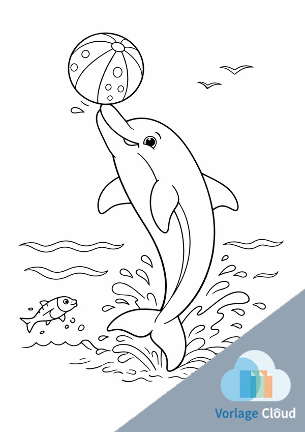 delphin bilder zum ausmalen gratis