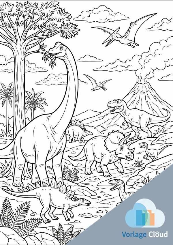 dino ausmalbilder