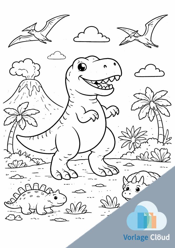 dino ausmalbilder zum ausdrucken
