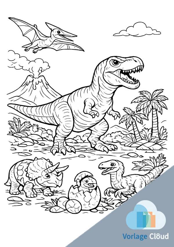 dinos ausmalbilder