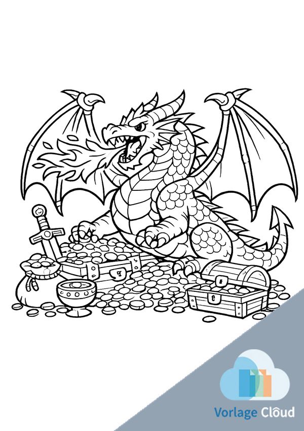 drachen zum ausmalen