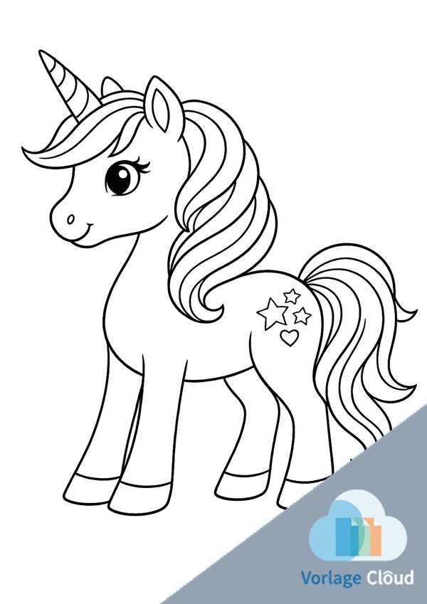 einhorn bilder zum ausmalen