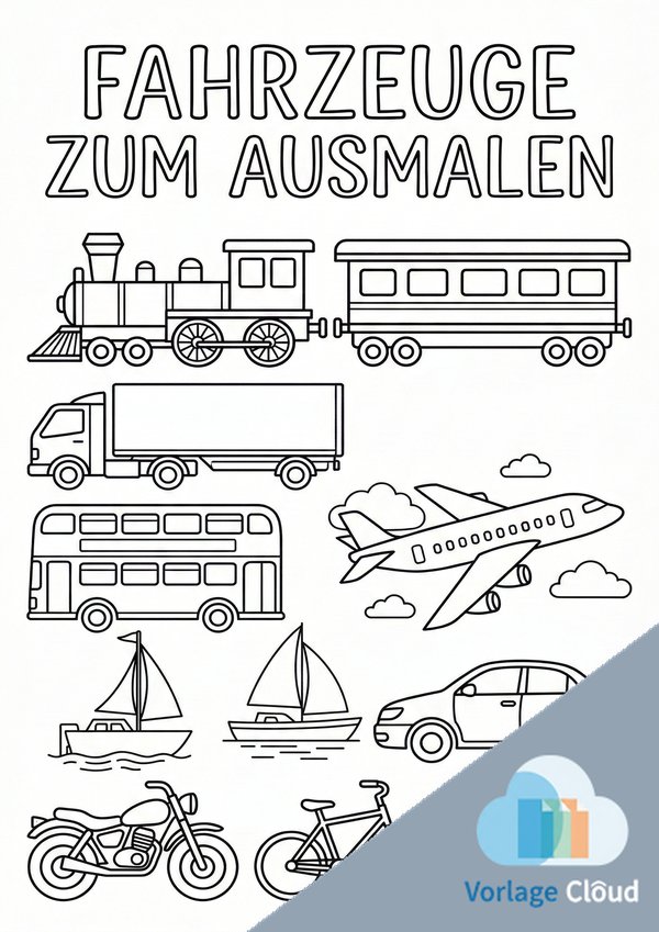 fahrzeugeausmalbilder für kinder ab 6 jahre