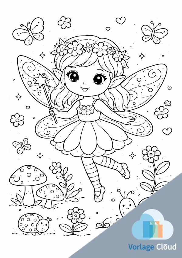 feen ausmalbilder kostenlos