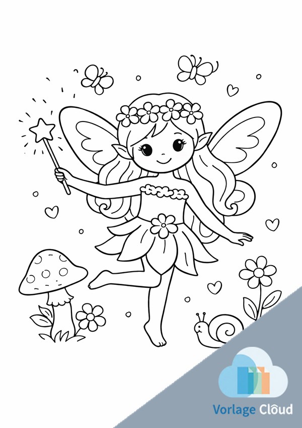 feen bilder zum ausmalen