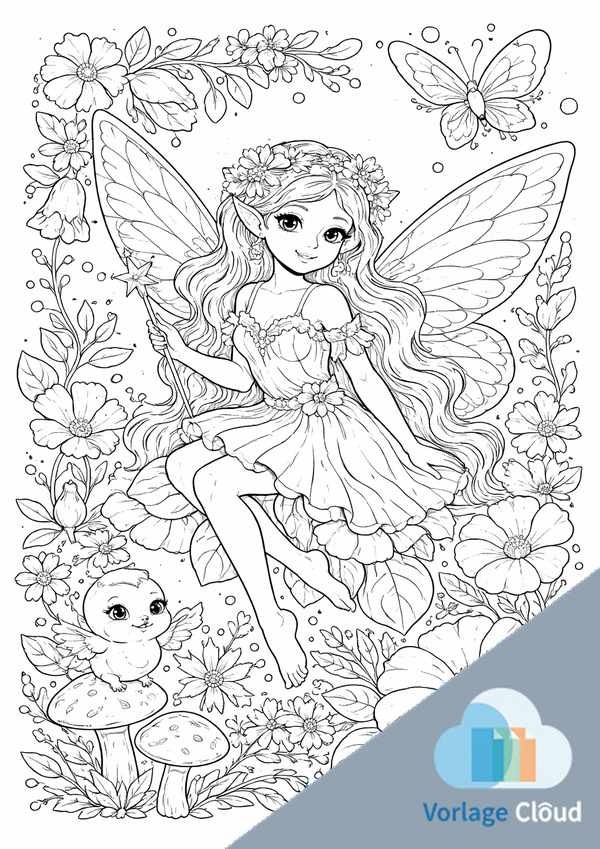 feen malvorlagen