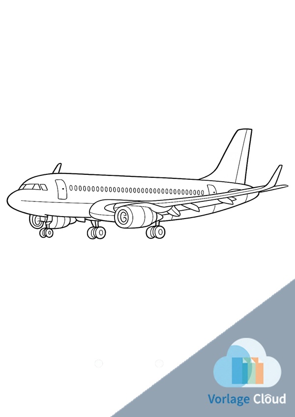 flugzeug zum ausdrucken