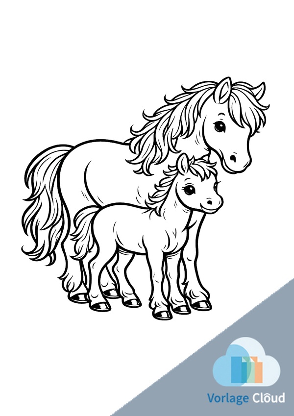 fohlen ausmalbilder