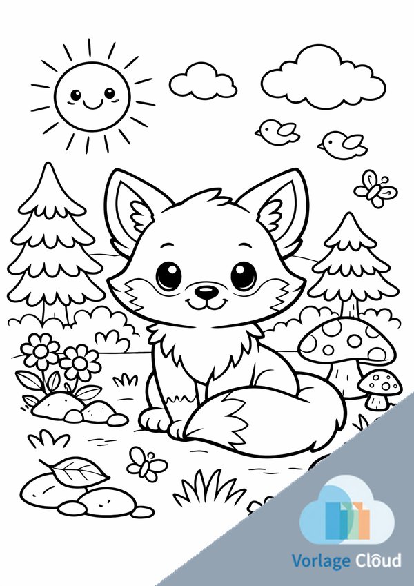 füchse ausmalbilder