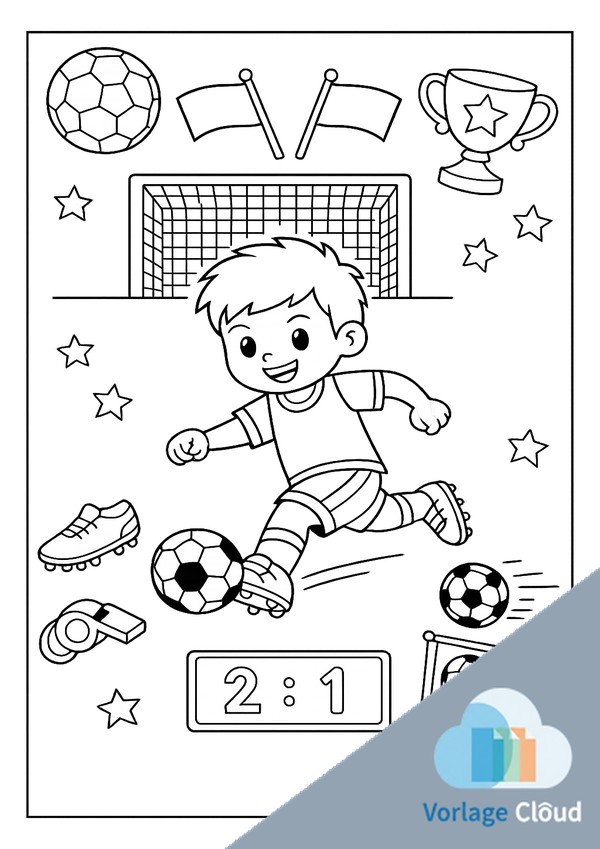 fussball ausmalbilder