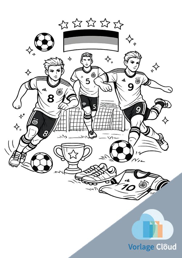 fussball bilder zum ausmalen