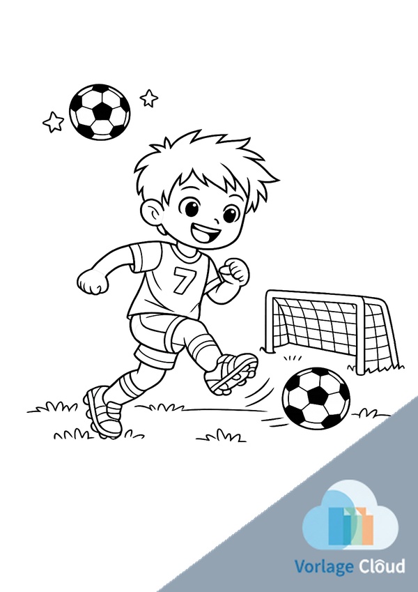 fussballer ausmalbild