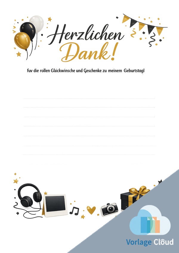 geburtstag dankeskarte