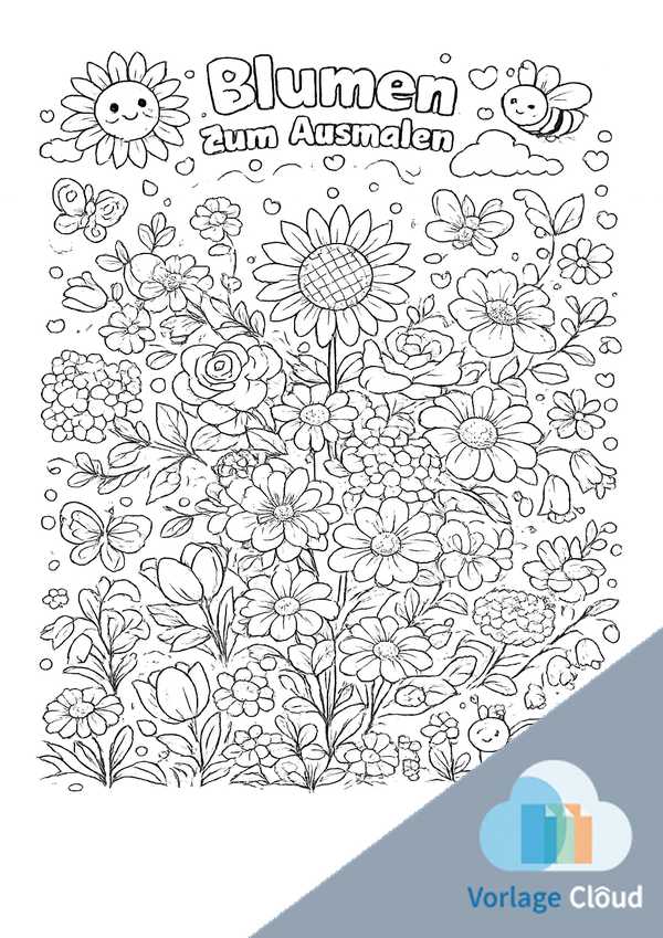 gratis malvorlagen blumen