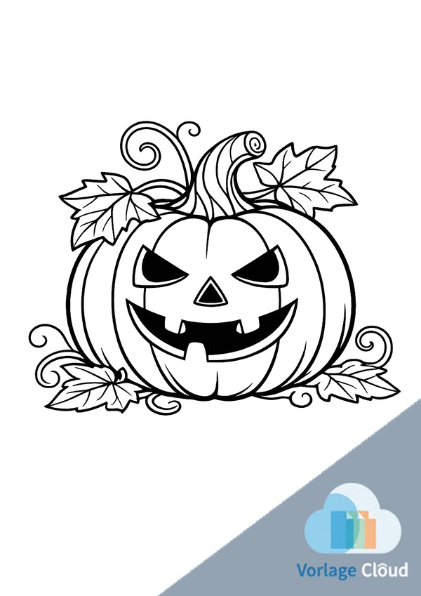 halloween ausmalbilder kürbis