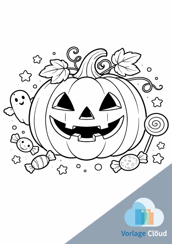 halloween ausmalbilder kürbis zum ausdrucken