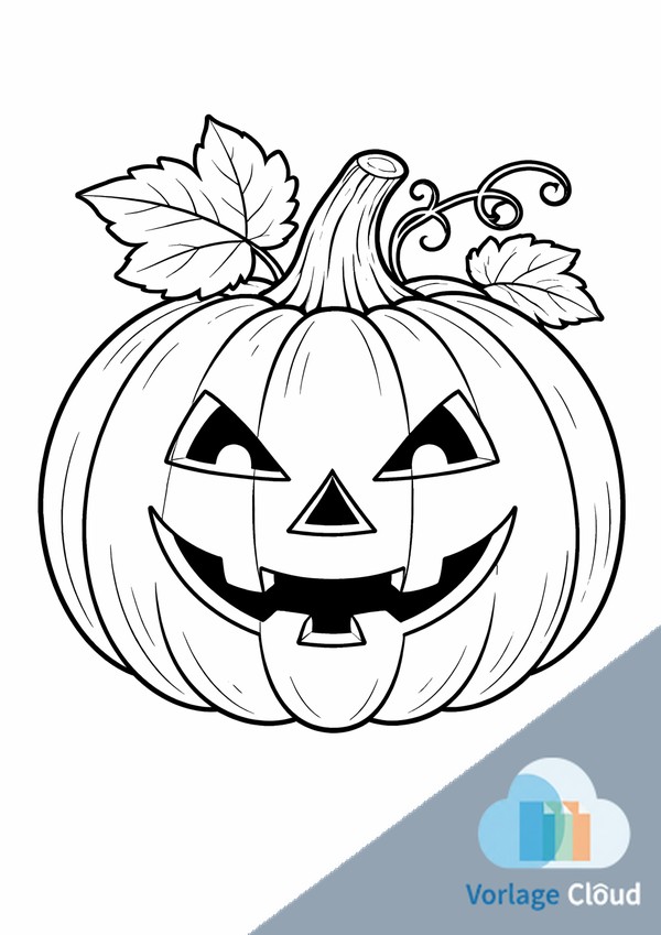 halloween kürbis ausmalbilde