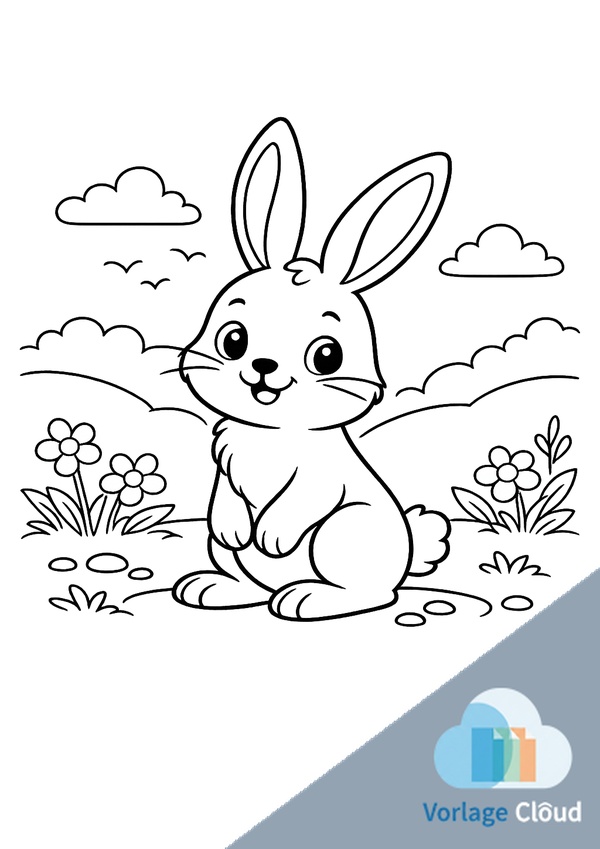 hasengesicht malvorlage