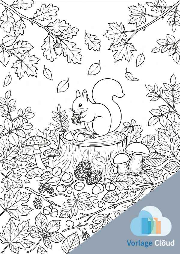 herbstblätter ausmalbilder herbst