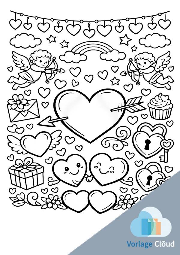 herz ausmalbilder zum ausdrucken