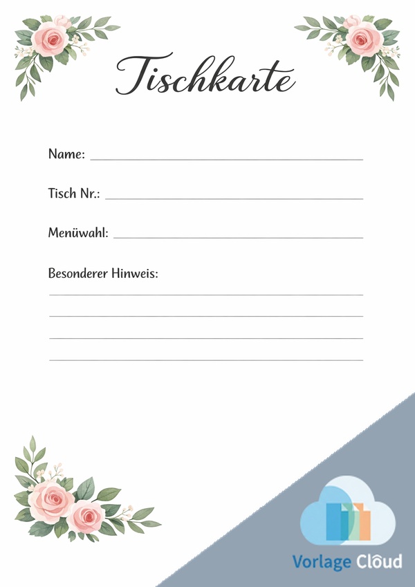 hochzeit tischkarten selber machen