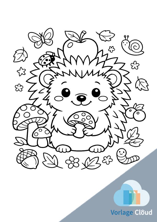 igel ausmalbild