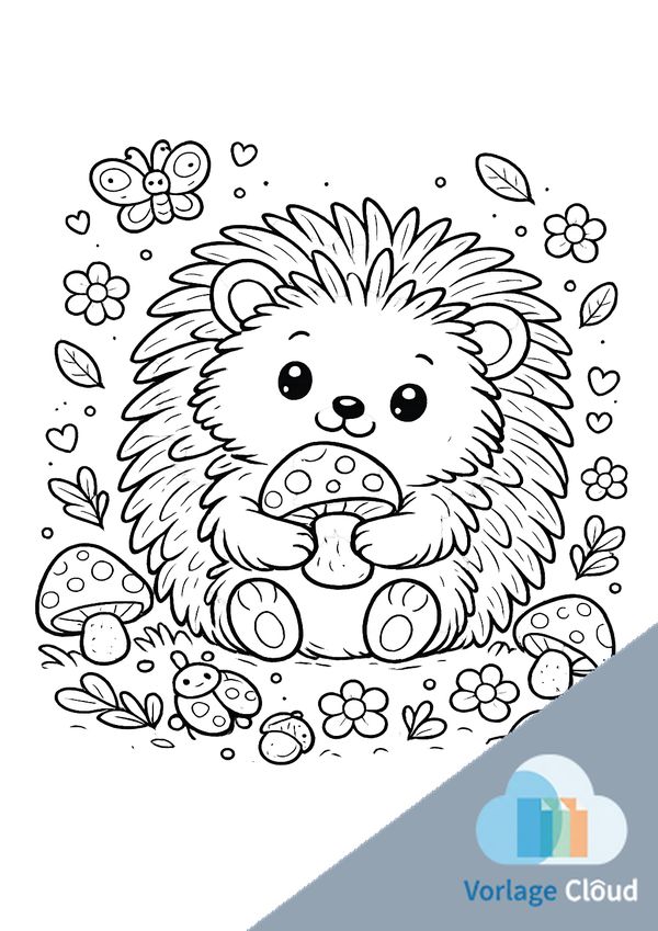 igel ausmalbild zum ausmalen