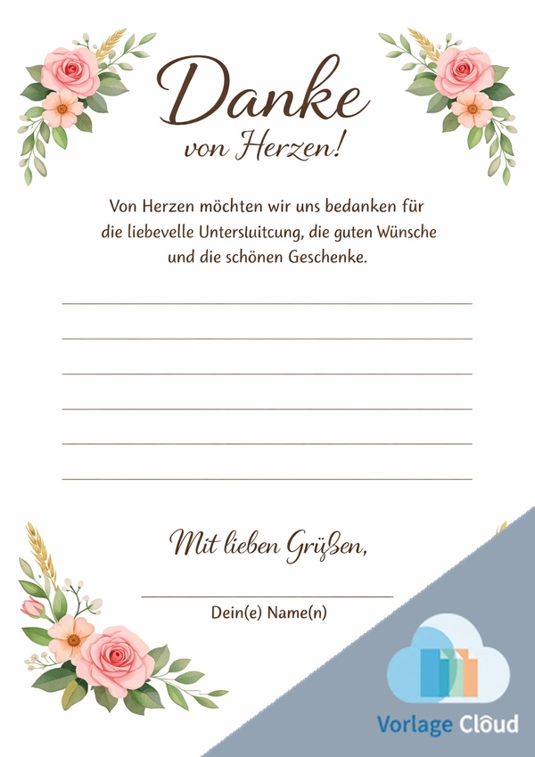 karten zum danke sagen