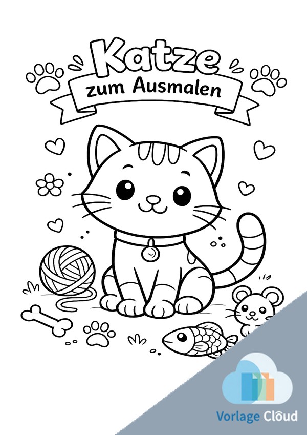 katzenbilder zum ausmalen