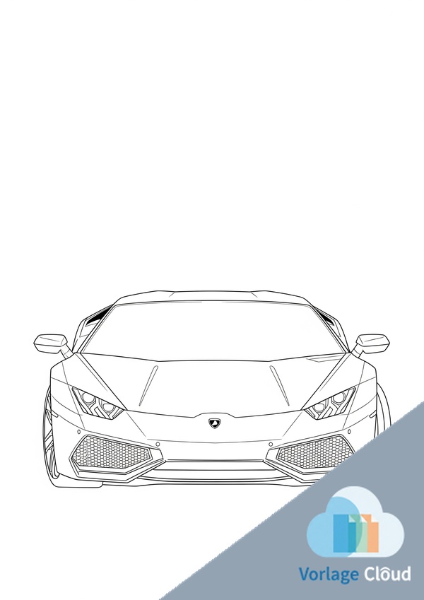 lamborghini ausmalbild