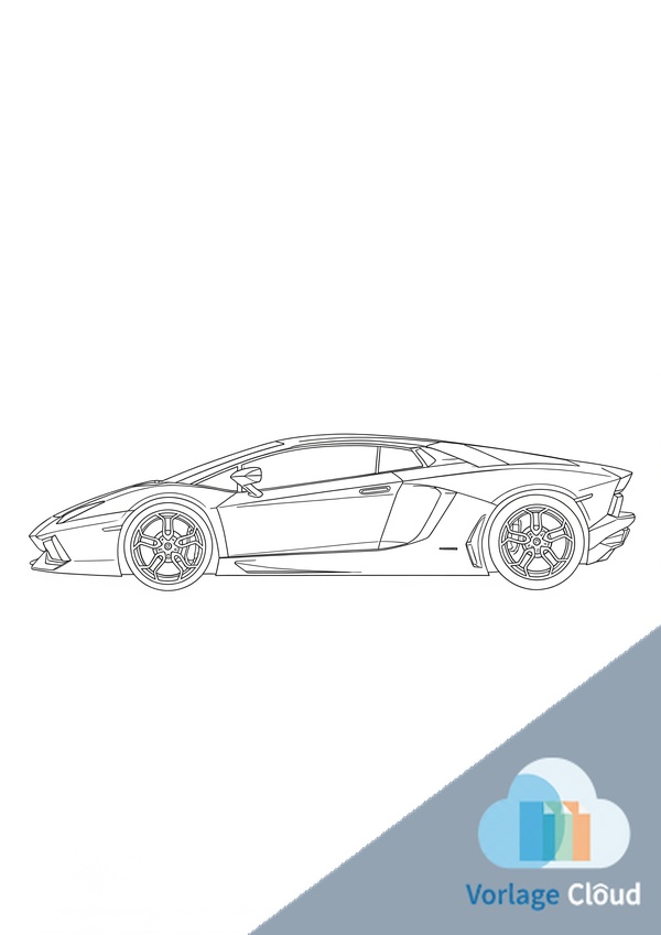 lamborghini zum ausmalen