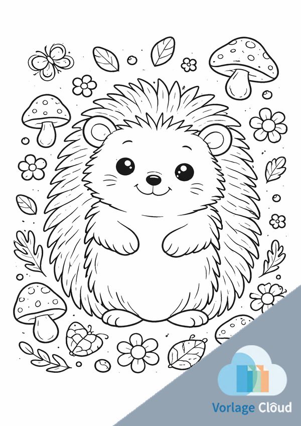 malvorlage igel zum ausdrucken gratis