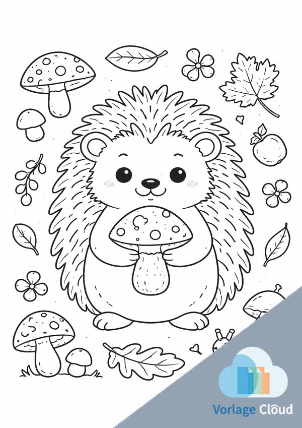 malvorlage igel zum ausdrucken kostenlos