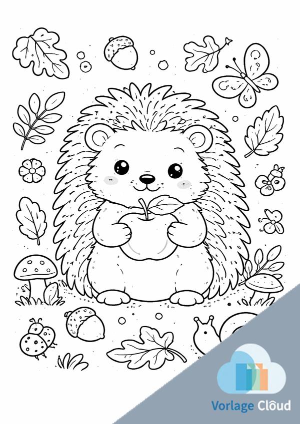 malvorlage igel zum ausdrucken