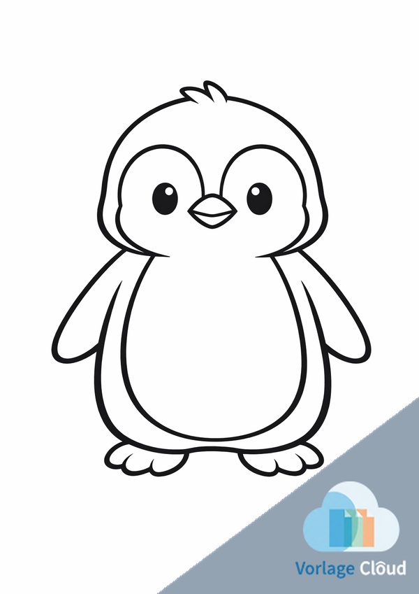 malvorlage pinguin