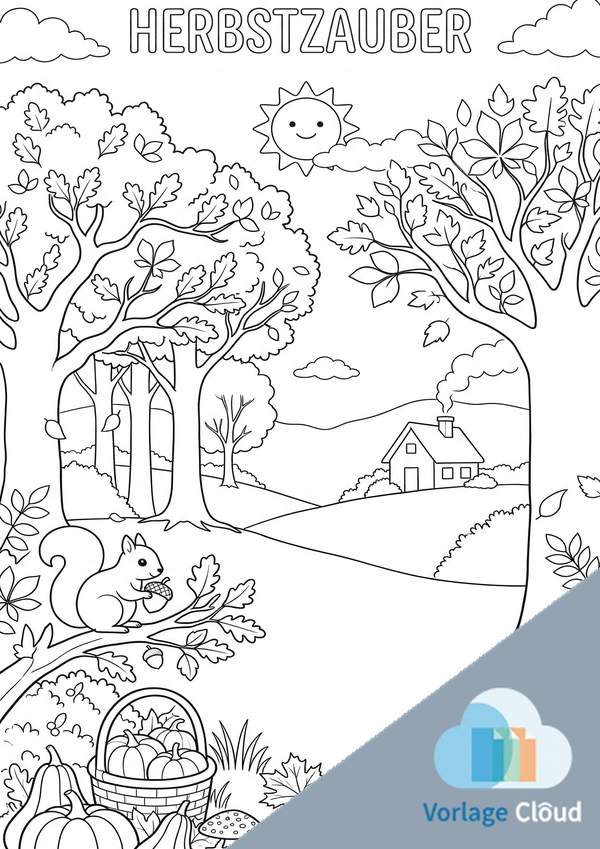 malvorlagen für den herbst