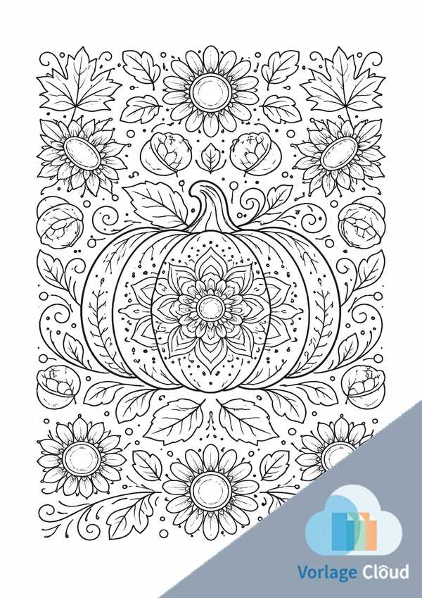 mandala kürbis zum ausdrucken
