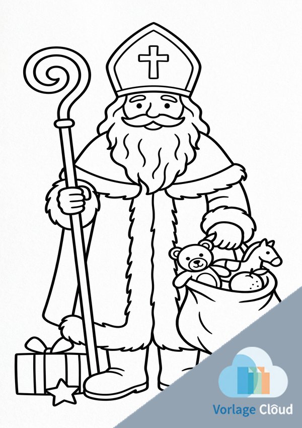 nikolaus ausmalbilder