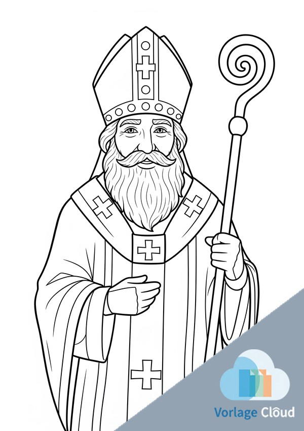 nikolaus zum ausmalen