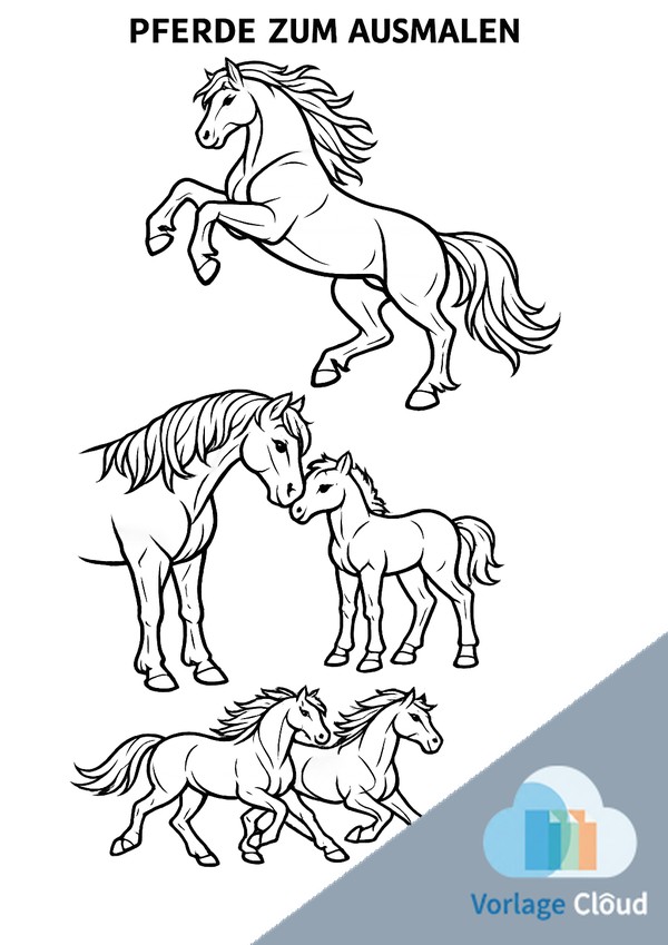 pferd ausmalbild