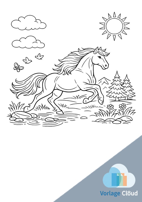 pferde ausmalbilder zum ausdrucken