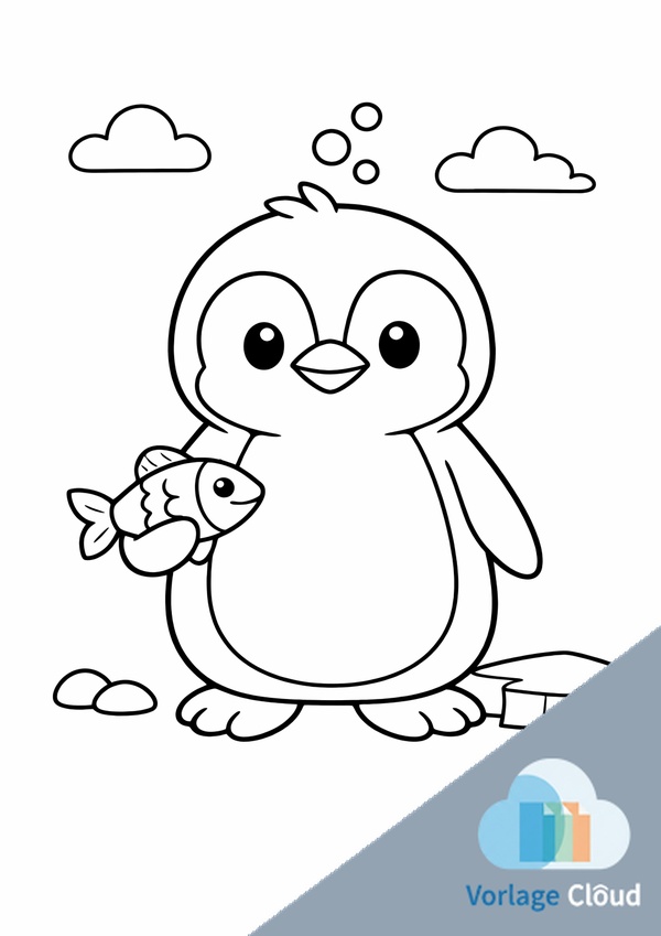 pinguin malen vorlagen