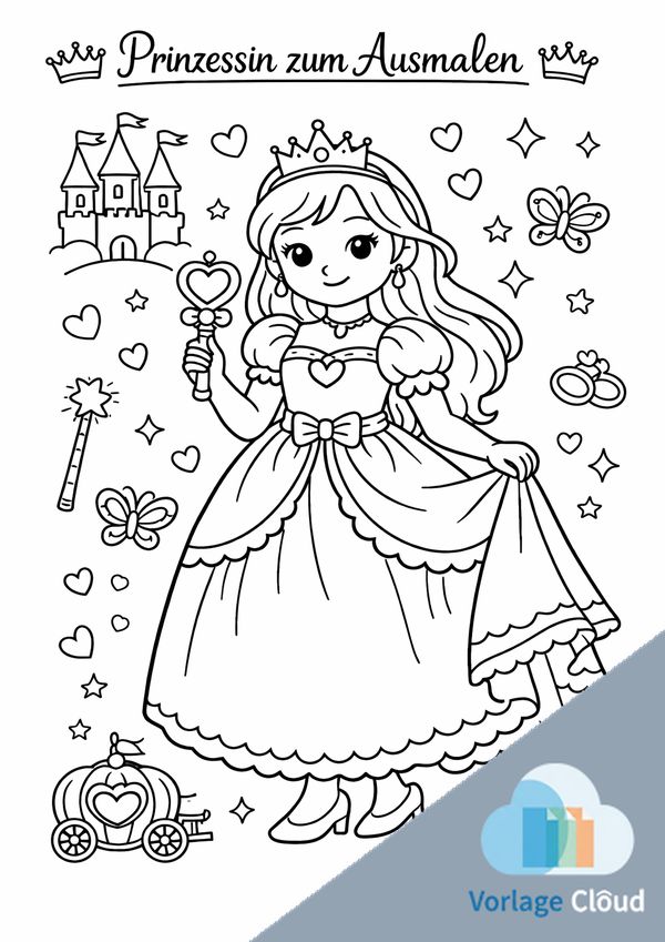 prinzessin ausmalbilder pdf