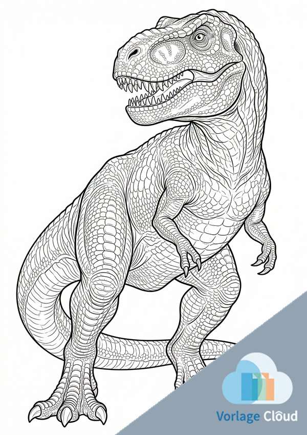 t rex ausmalbild zum ausdrucken