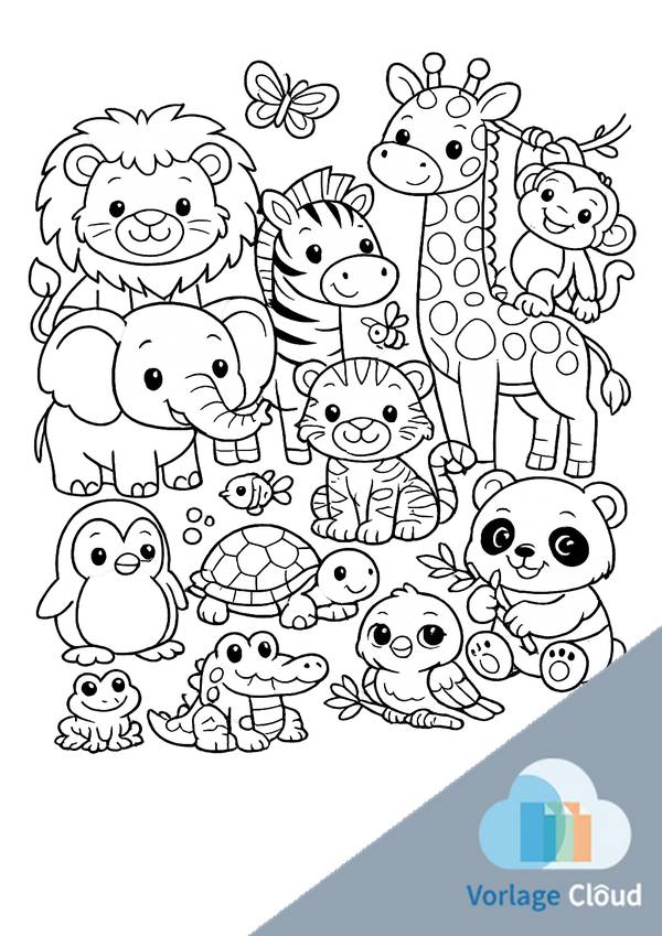 tiere zeichnen vorlage