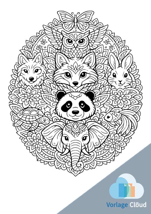 tiermandalas zum ausdrucken