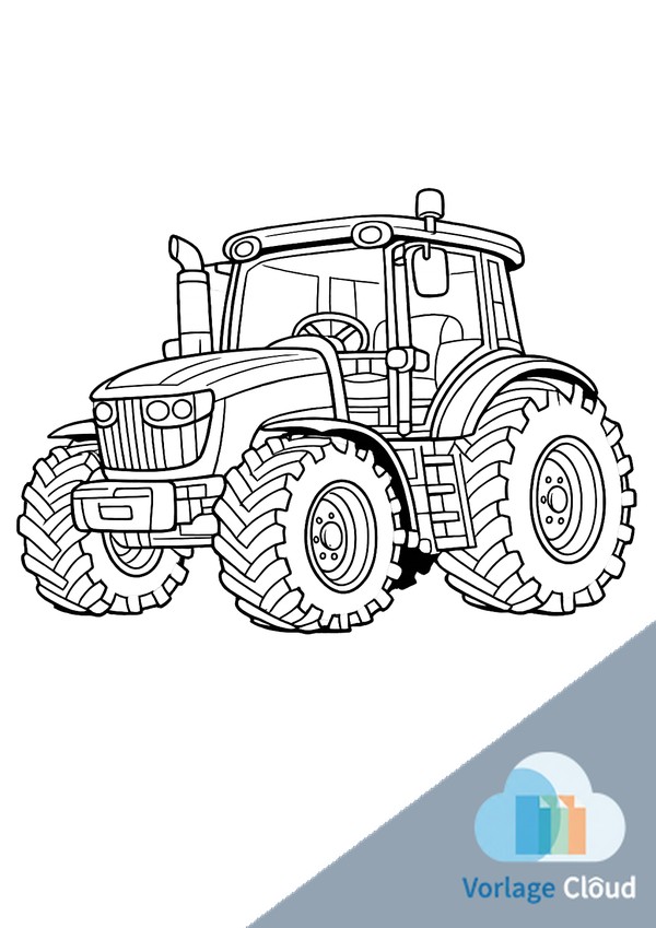 traktor ausmalbild zum ausmalen