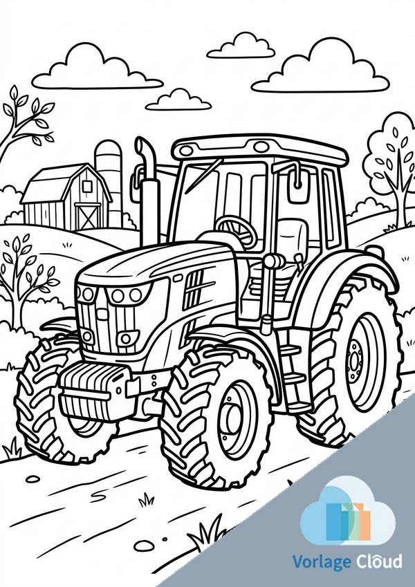 traktor ausmalbilder fendt